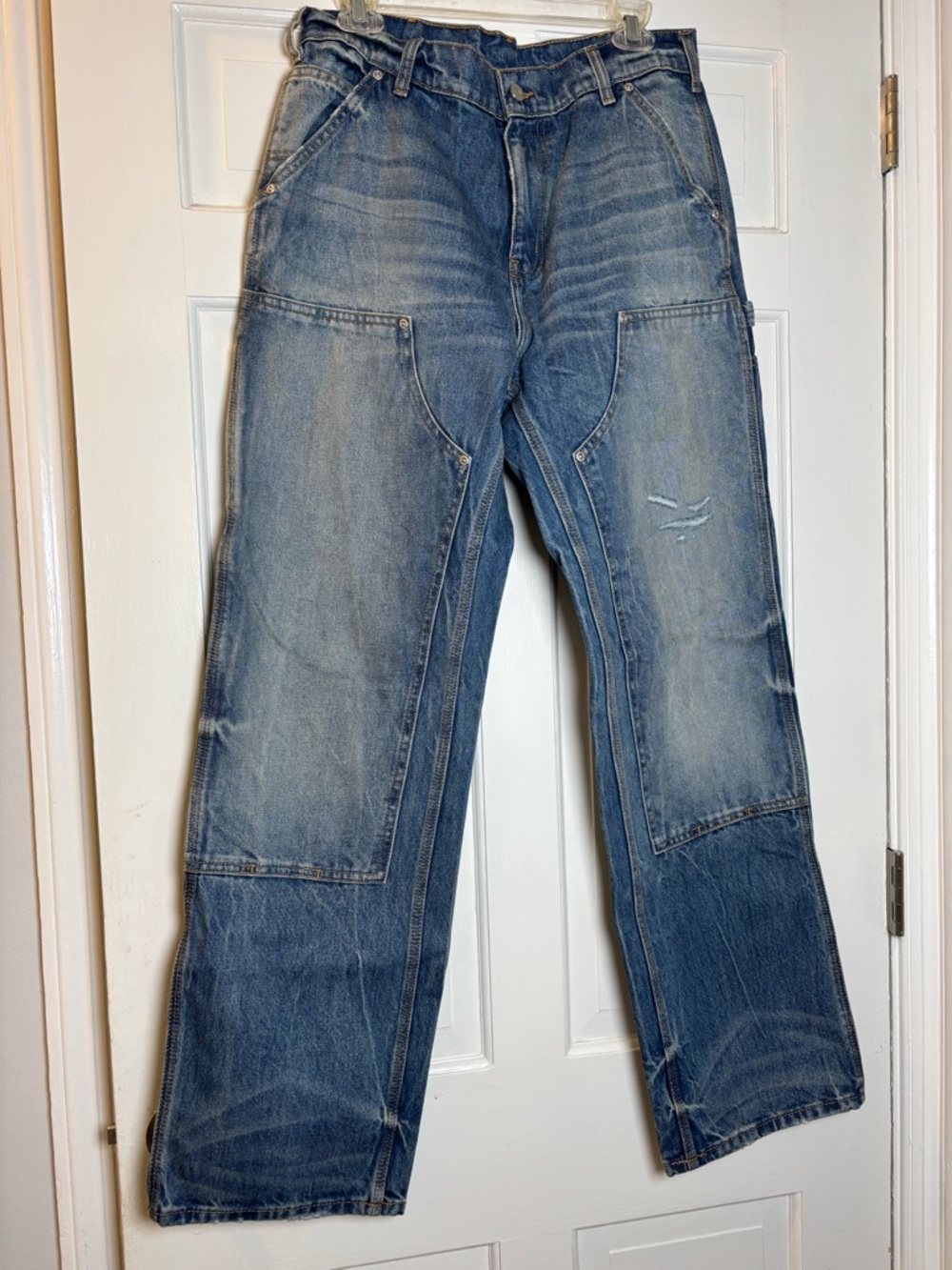 Akimbo Club Carpenter Double Knee Distressed Jeans Men’s 30 x 32 - Picture 2 of 10
